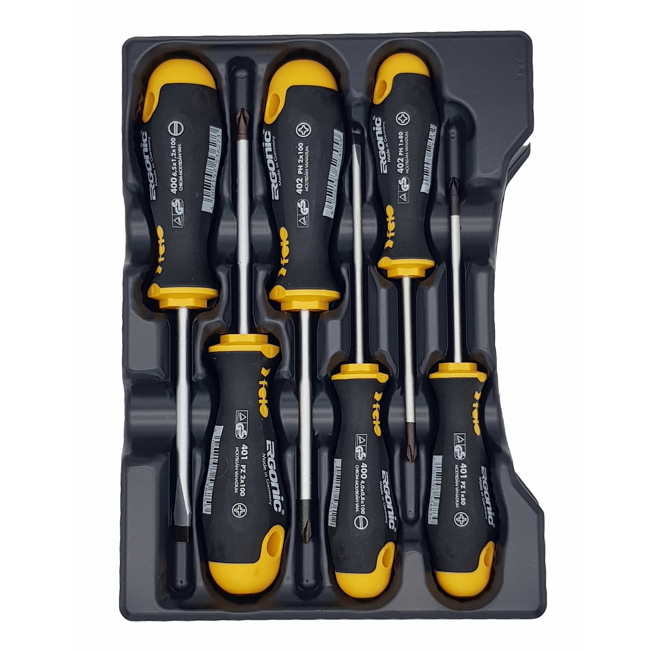 Felo 40010636 Ergonic Screwdriver Set 6 pcs in Case