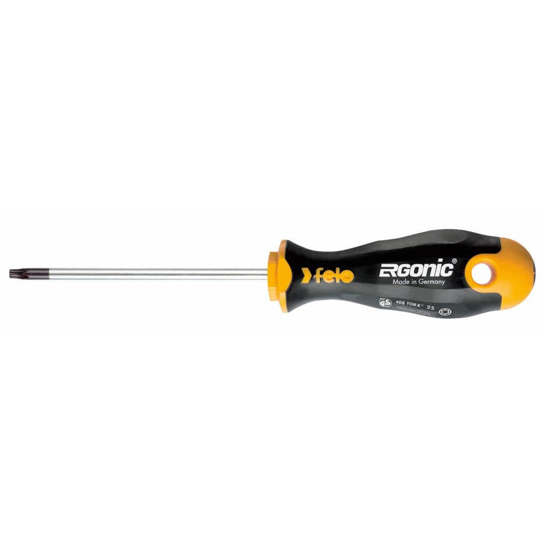 Felo 40091043 Set of screwdrivers SL/PZ/Tx Ergonic, VDE screwdriver and network tester screwdriver on a steel stand, 10 pcs-Liger Tools