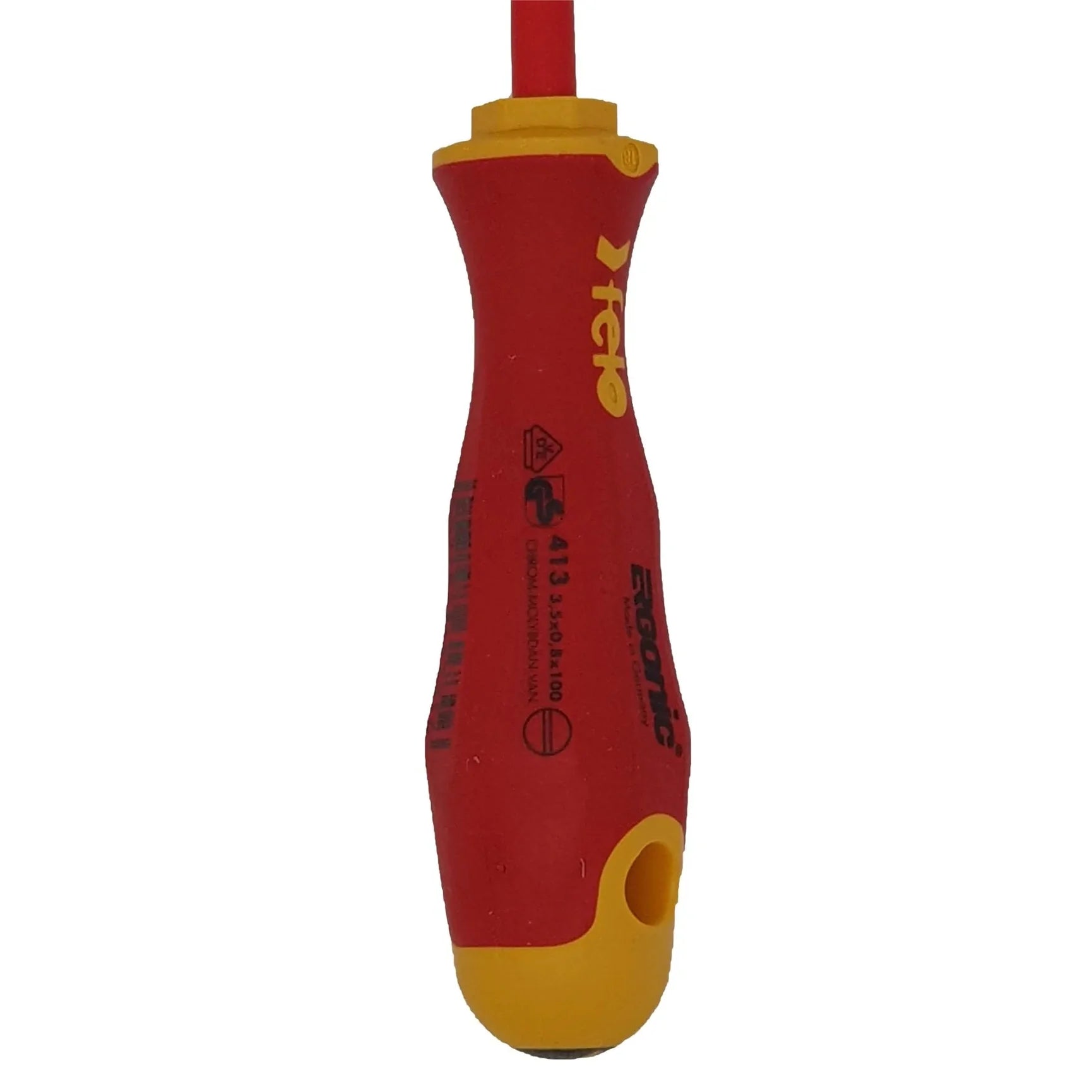 Felo 41303890 Ergonic Insulated 3.5 x 0.8 x 100mm Slotted Screwdriver
