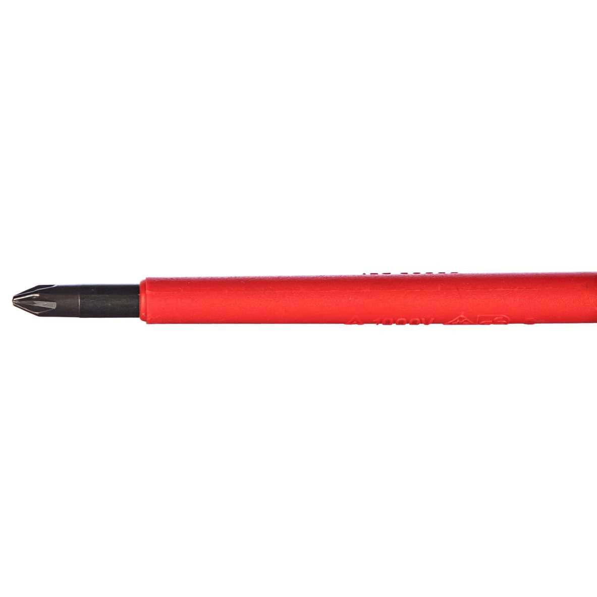 Felo 41510290 Ergonic VDE Insulated Pozidriv Screwdriver, PZ 1 x 80