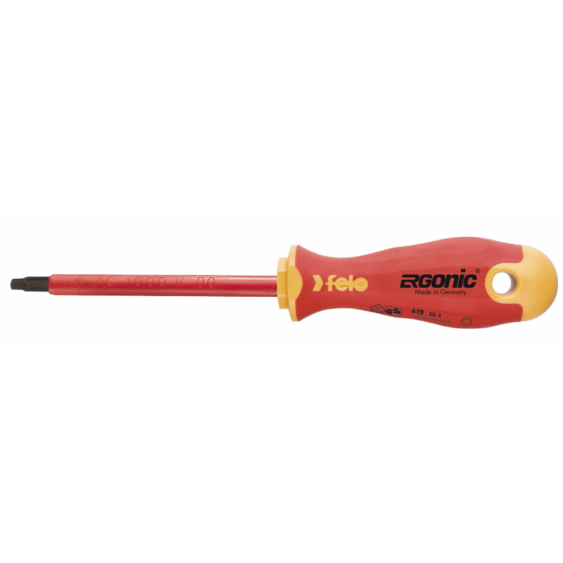 Felo 41920090 Insulated #2 x 100mm Square Screwdriver
