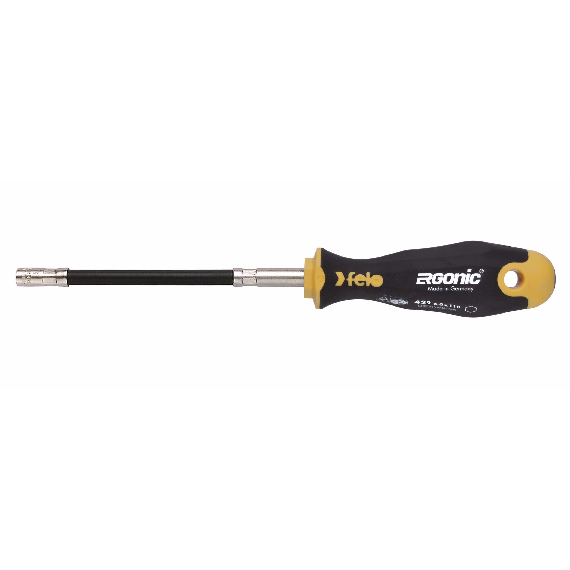 Felo 42906040 Ergonic 6.0X170 Flexible Rod Screwdriver Socket Wrench