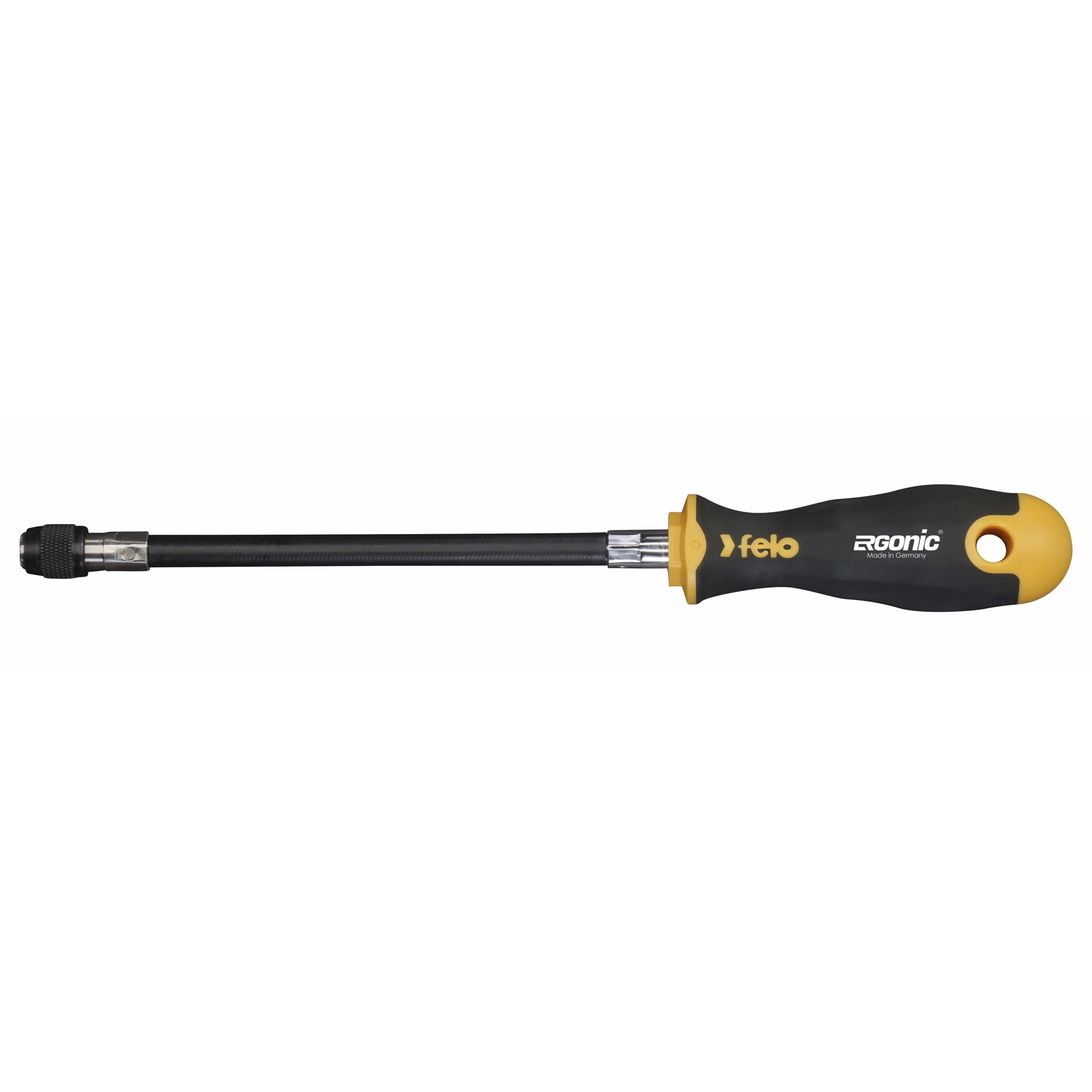 Felo 42973540 Ergonic Flexible Shaft Bitholder with QuickLock, 1/4" Hex x 170 mm-Liger Tools