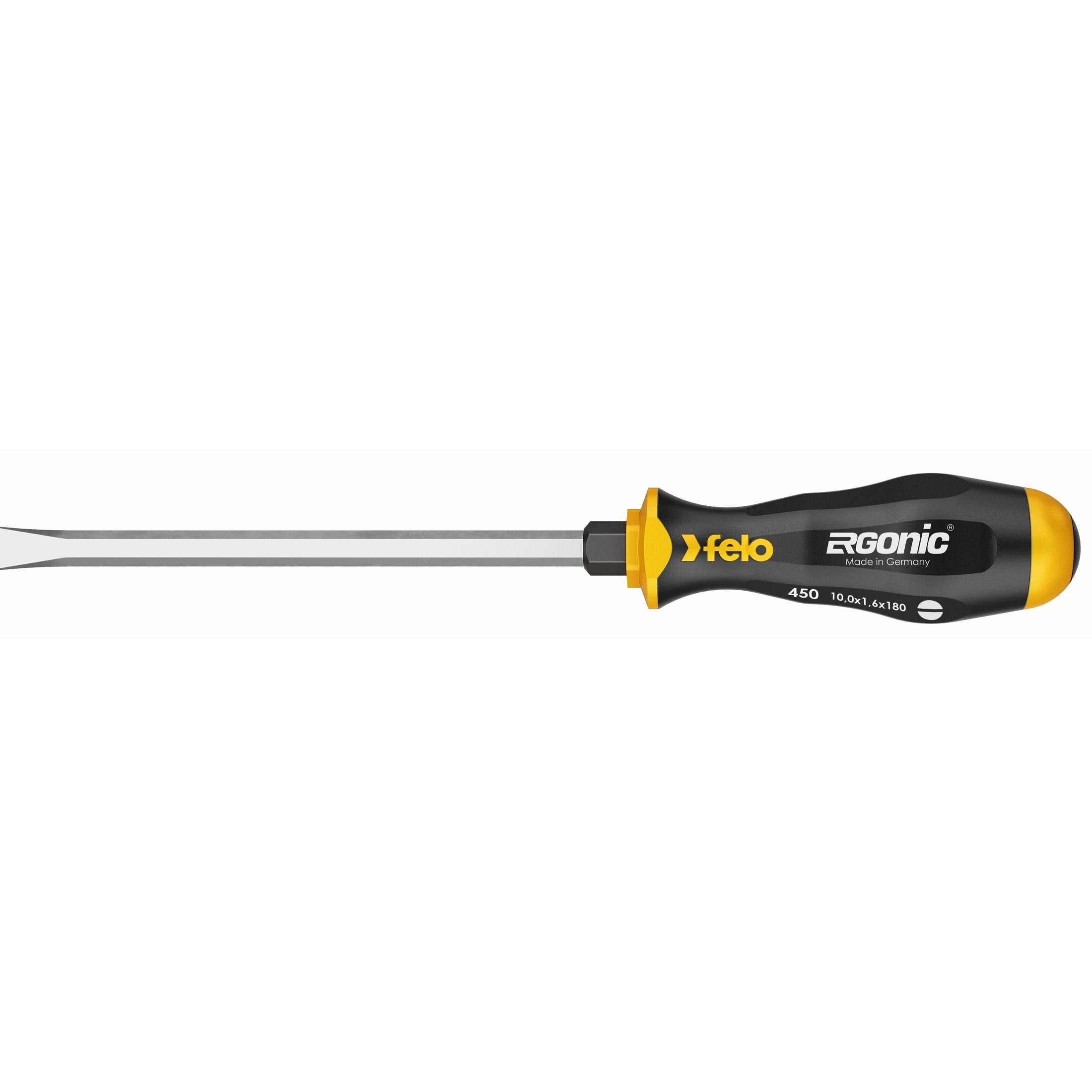 Felo 45010040 Ergonic 10 x 180mm Slotted Screwdriver
