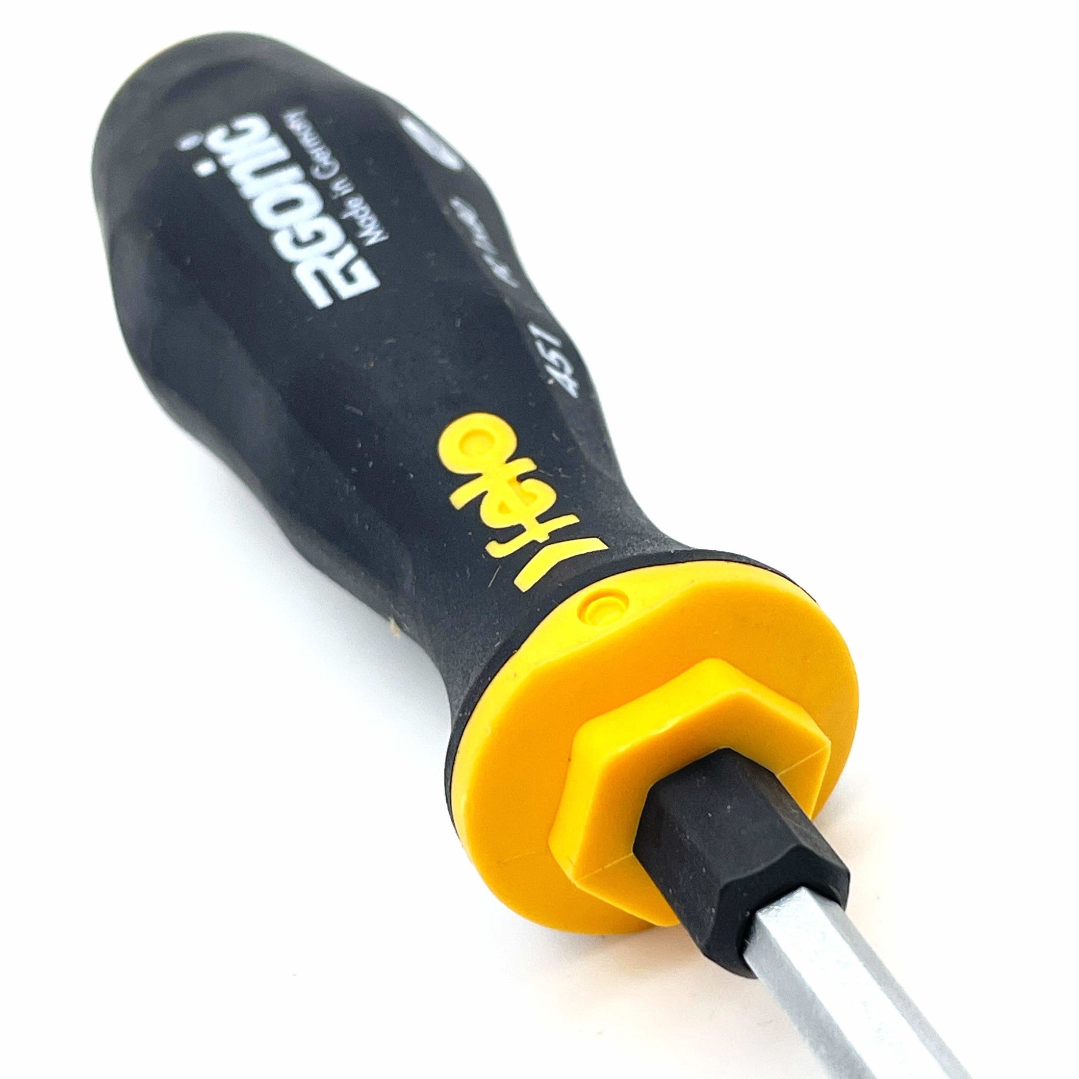 Felo 45110240 Ergonic with Striking Cap Pozidriv Screwdriver, PZ 1 x 80