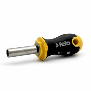 Felo 46902540 Ergonic Stubby Handle, 1/4" Bitholder