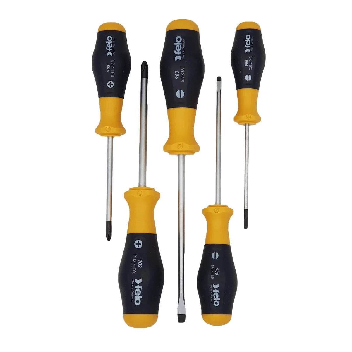 Felo 90095248 Screwdriver set SL/PH, 5 pcs
