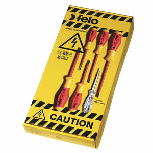 Felo 91396298 Set of Dielectric Screwdrivers SL/PH/SQ, 6 pcs-Liger Tools