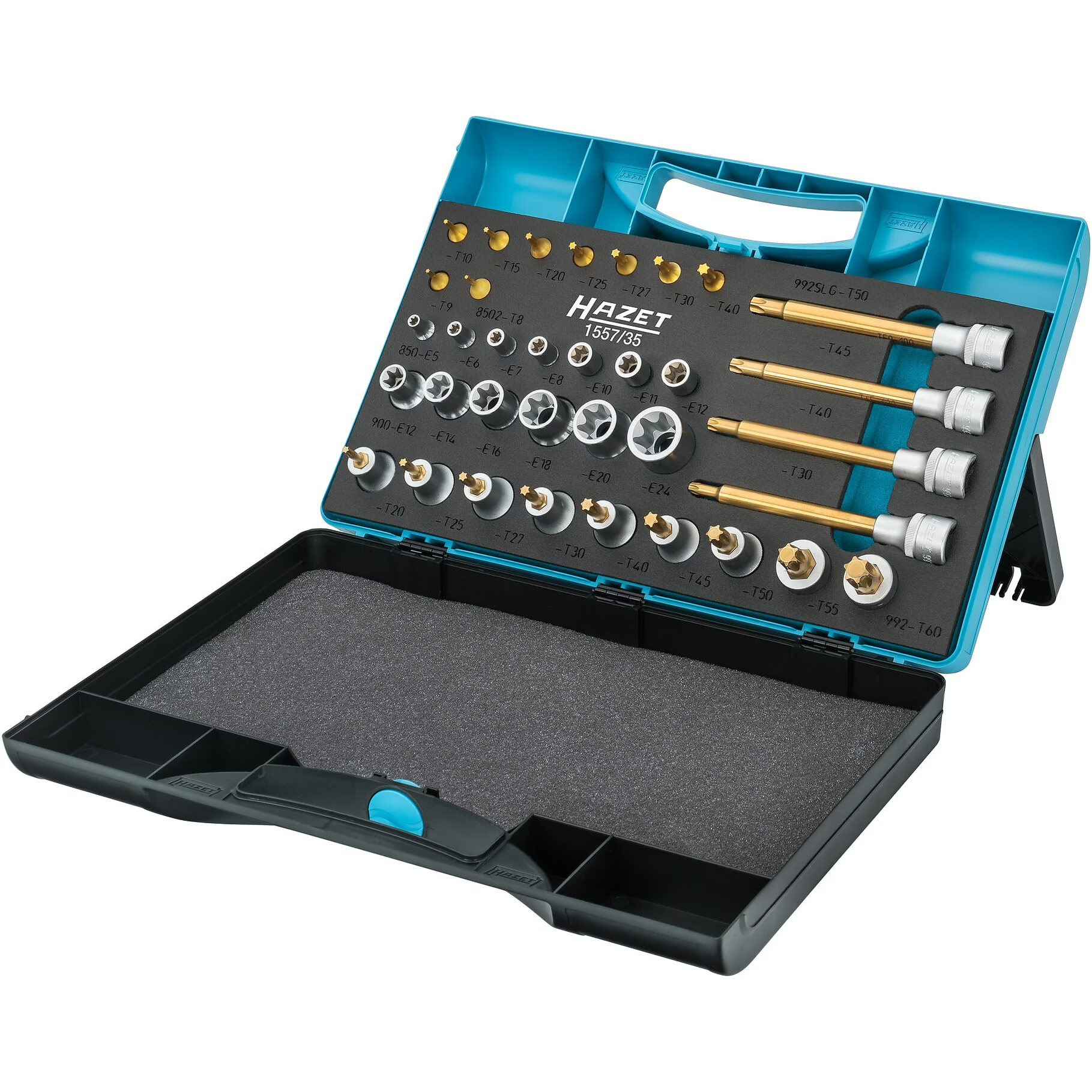 Hazet 1557/35 - 1/4" External Torx Tool Set, 35 Pieces