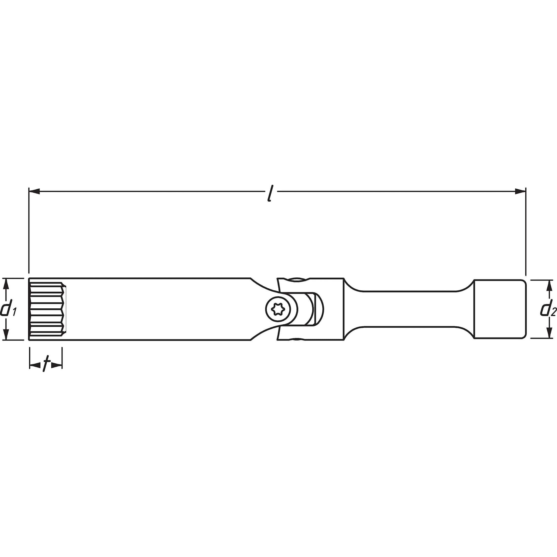 Hazet 2530 Glow Plug Socket for 10mm Glow Plugs