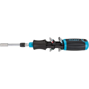 Hazet 810R-4 Ratcheting 1/4" Bit Holding Screwdriver with Magazine