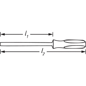 Hazet 810R-4 Ratcheting 1/4" Bit Holding Screwdriver with Magazine