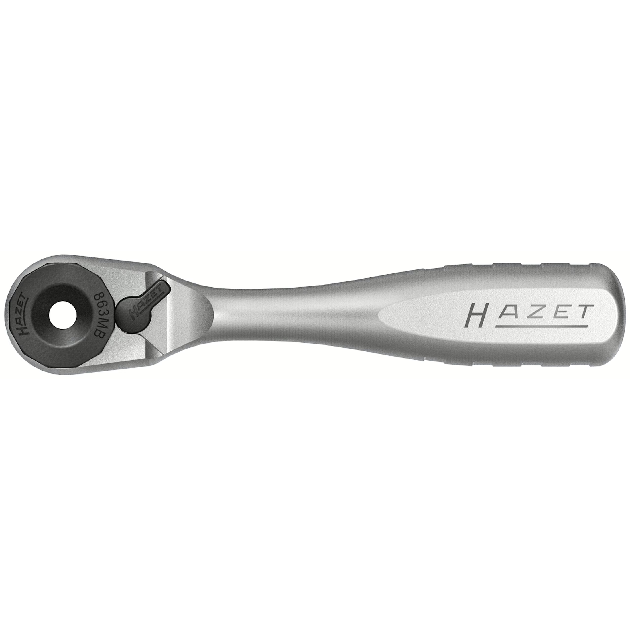 Hazet 863MB - 1⁄4″ Reversible Ratchet, Solid Steel