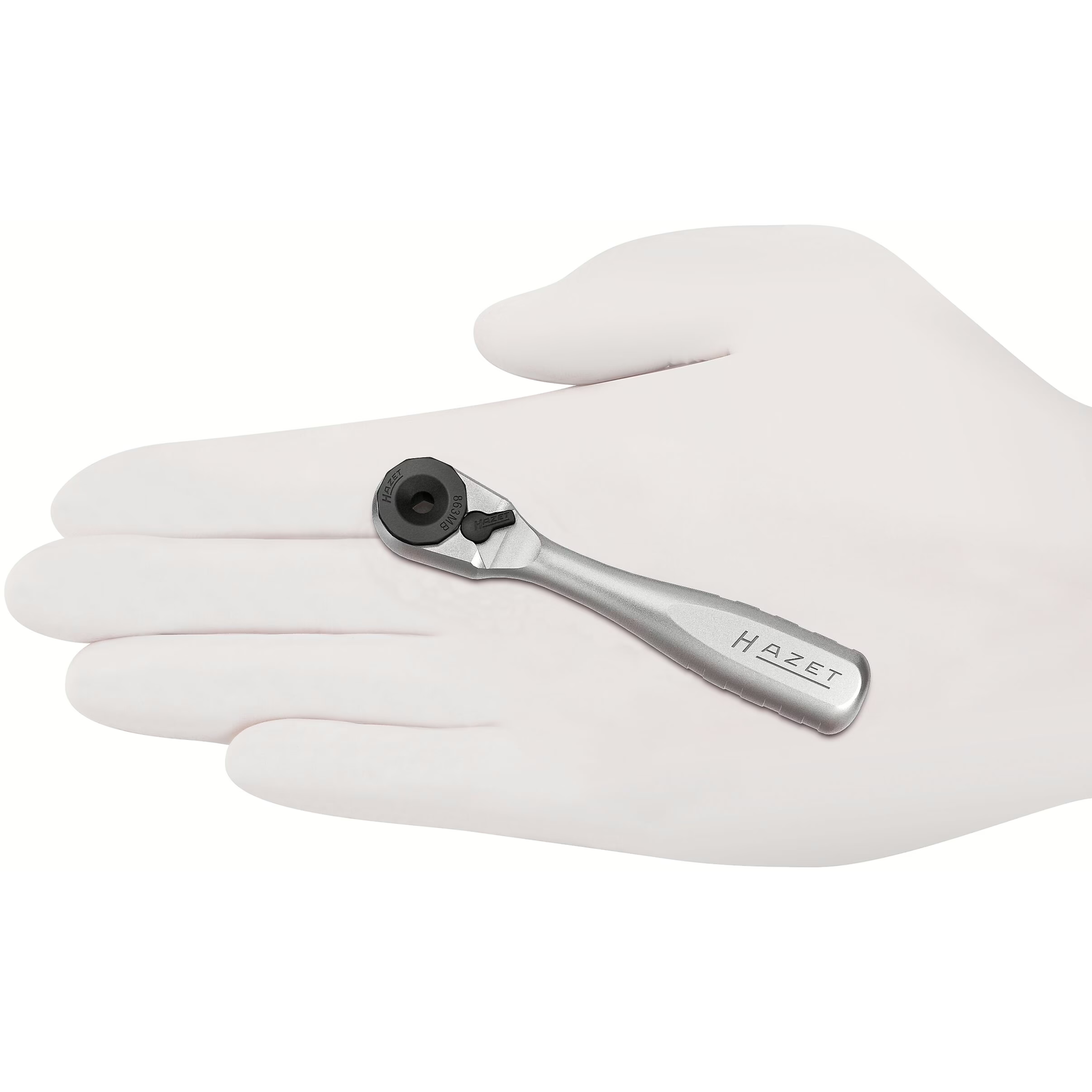 Hazet 863MB - 1⁄4″ Reversible Ratchet, Solid Steel
