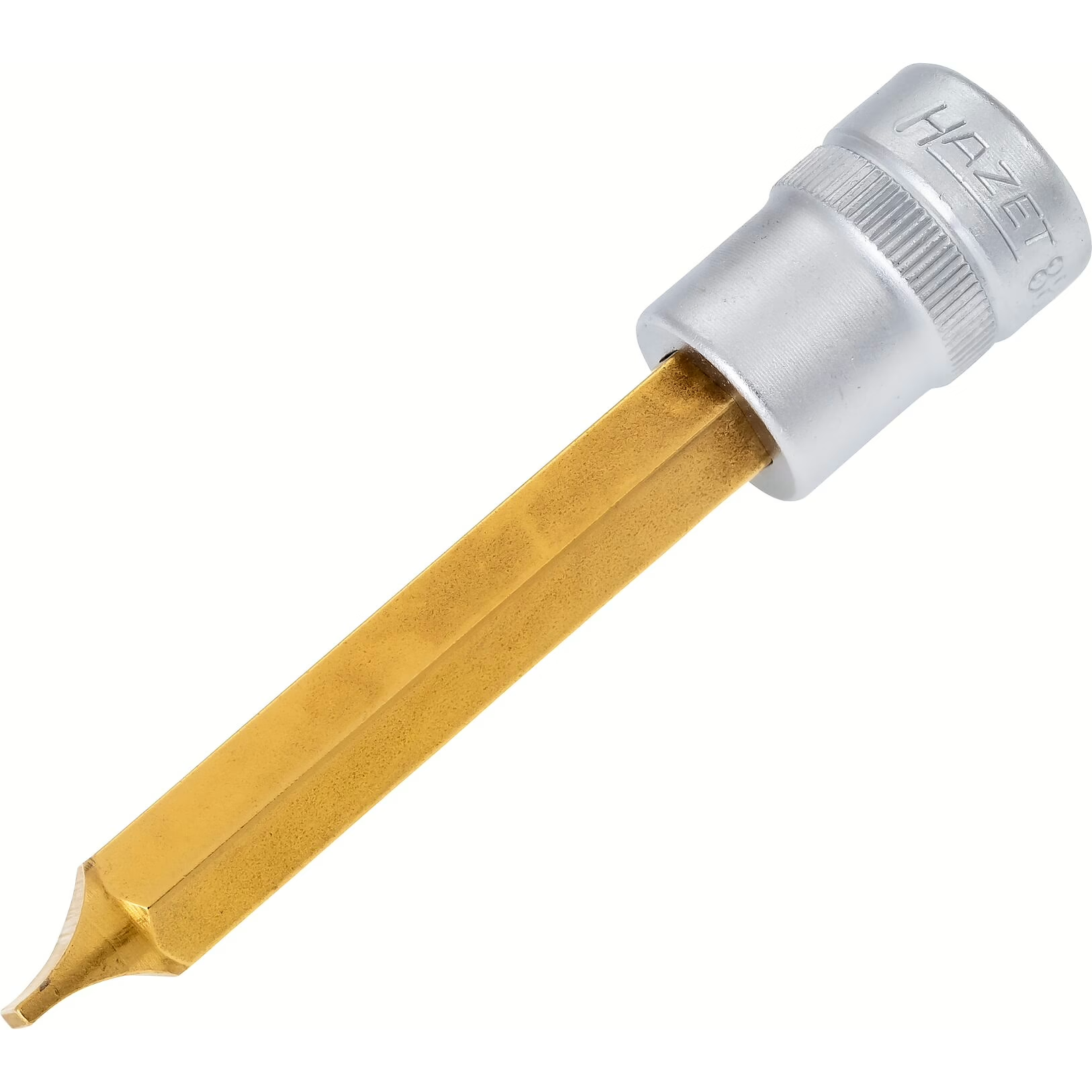 Hazet 8803-1.6X10 - 10mm Slotted Titanium-Nitride Socket 3/8"