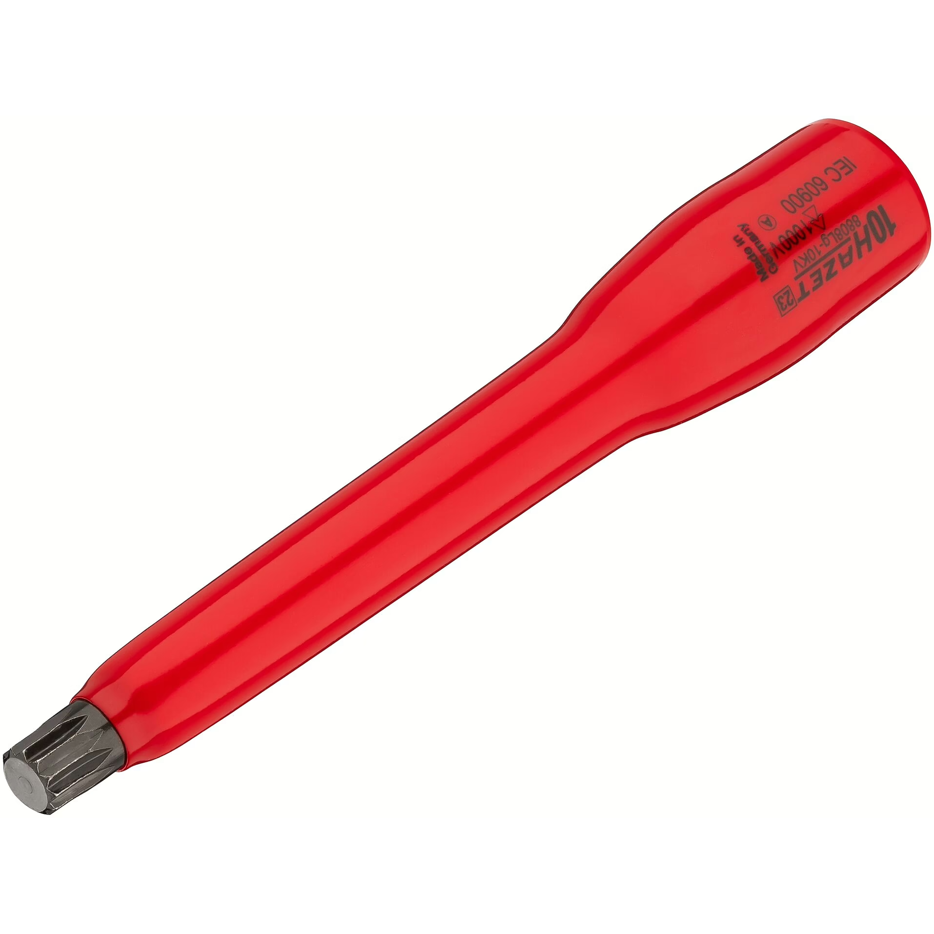 Hazet 8808Lg-10KV - Insulated 3/8" XZN Bit Socket - Long, M10