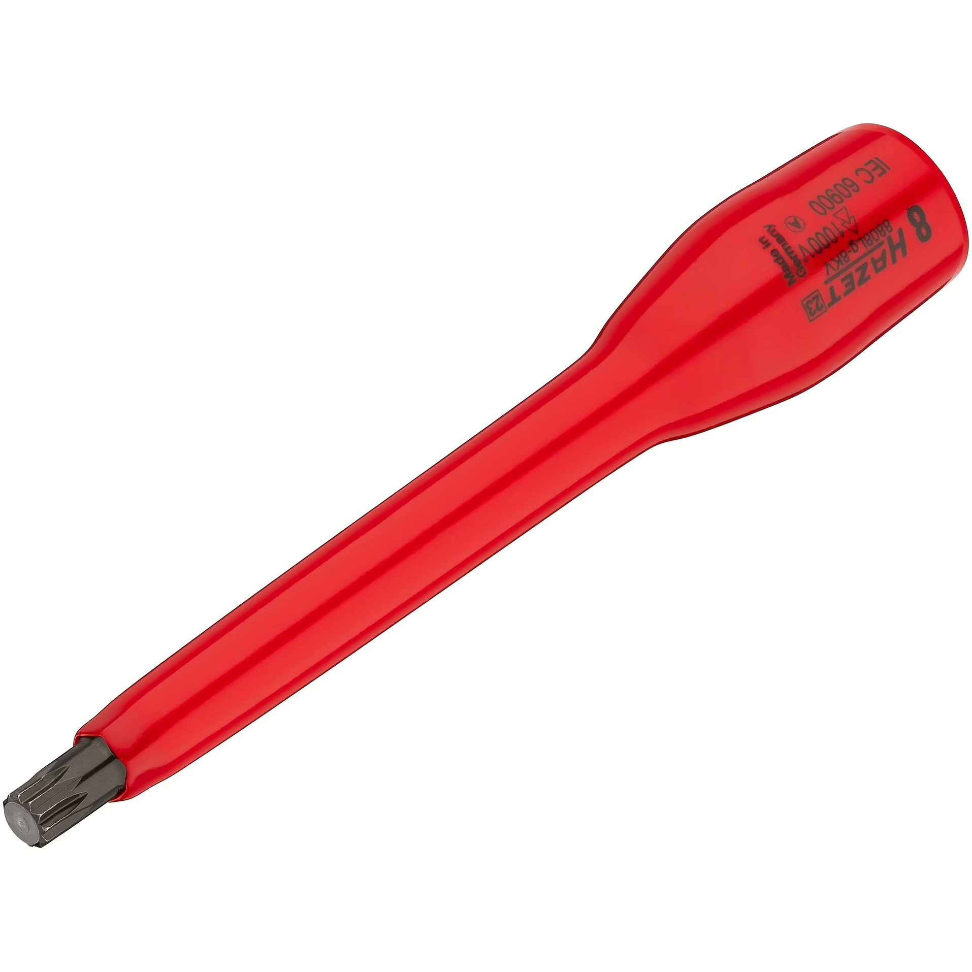Hazet 8808Lg-8KV - Insulated 3/8" XZN Bit Socket - Long, M8