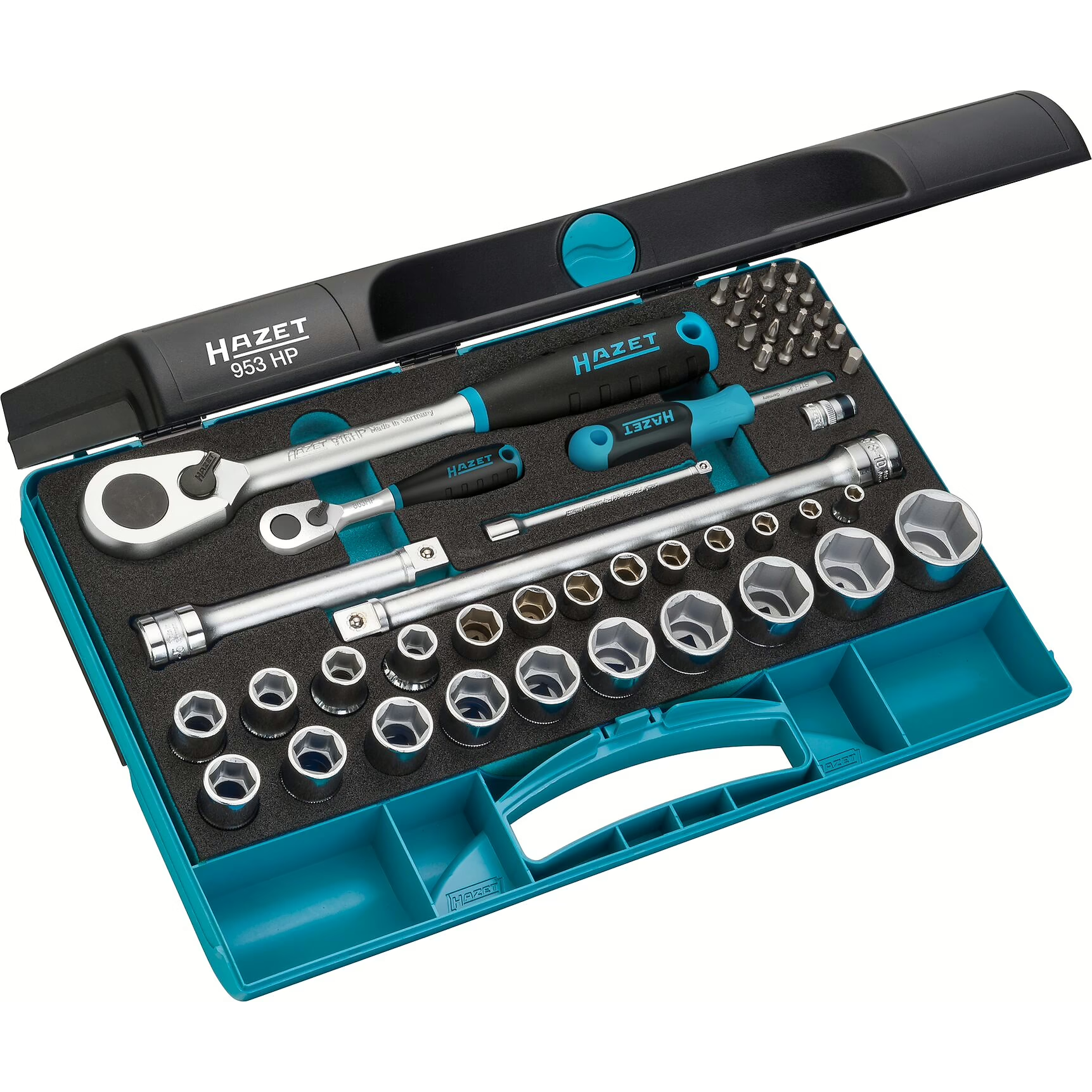 Hazet 953HP - 1/4" Drive Socket Wrench Set, 47 Pieces