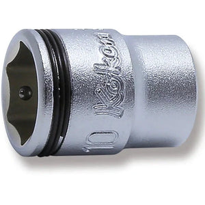 Koken 2450MS-10 - 1/4" Sq Drive Short NUT GRIP Socket - 19mm Length