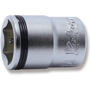 Koken 3450M-14 - 3/8 Sq. Dr. Socket 14mm Nut Grip Length 27mm