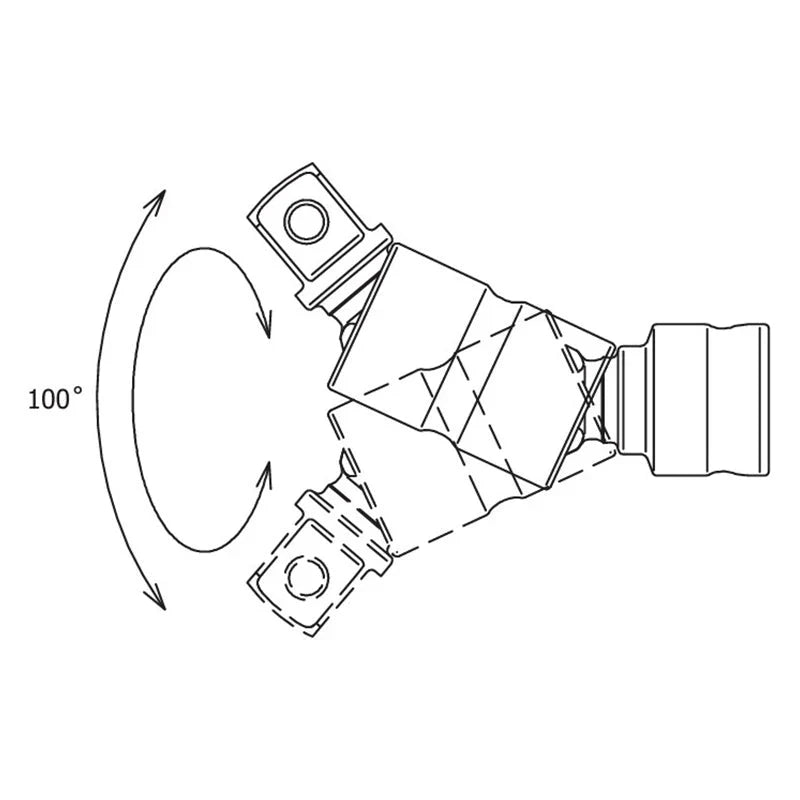 Koken 3772Z - 3/8" Sq Drive Universal Double Joint 65mm Length, Z-series