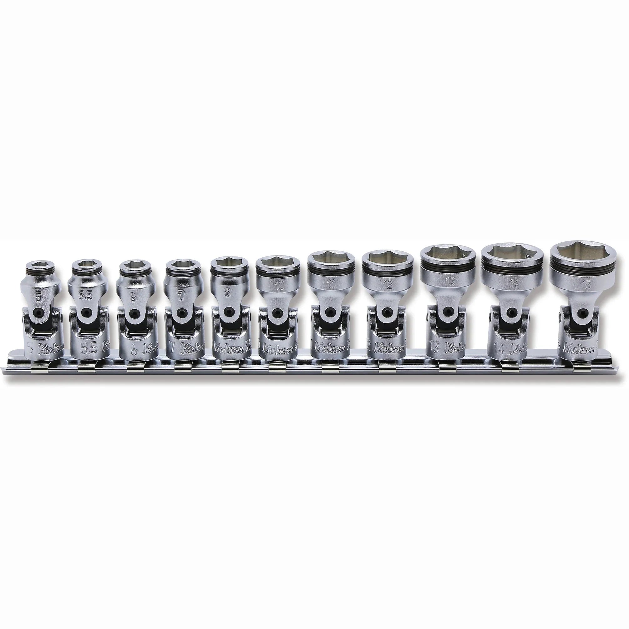 Koken RS2441M/11 - 1/4" Sq Drive Universal NUT GRIP Socket Set - 11 pieces