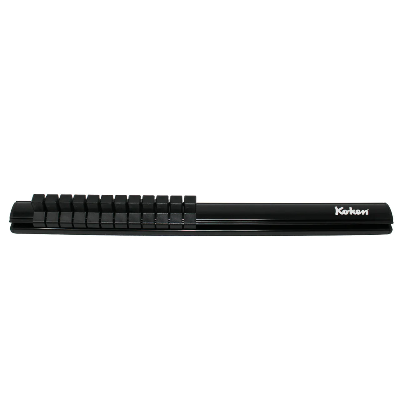 Koken RSAL300-3/8x12 - Magnetic Aluminum Rail 3/8 Plastic Clip x 12 pieces 300mm Length