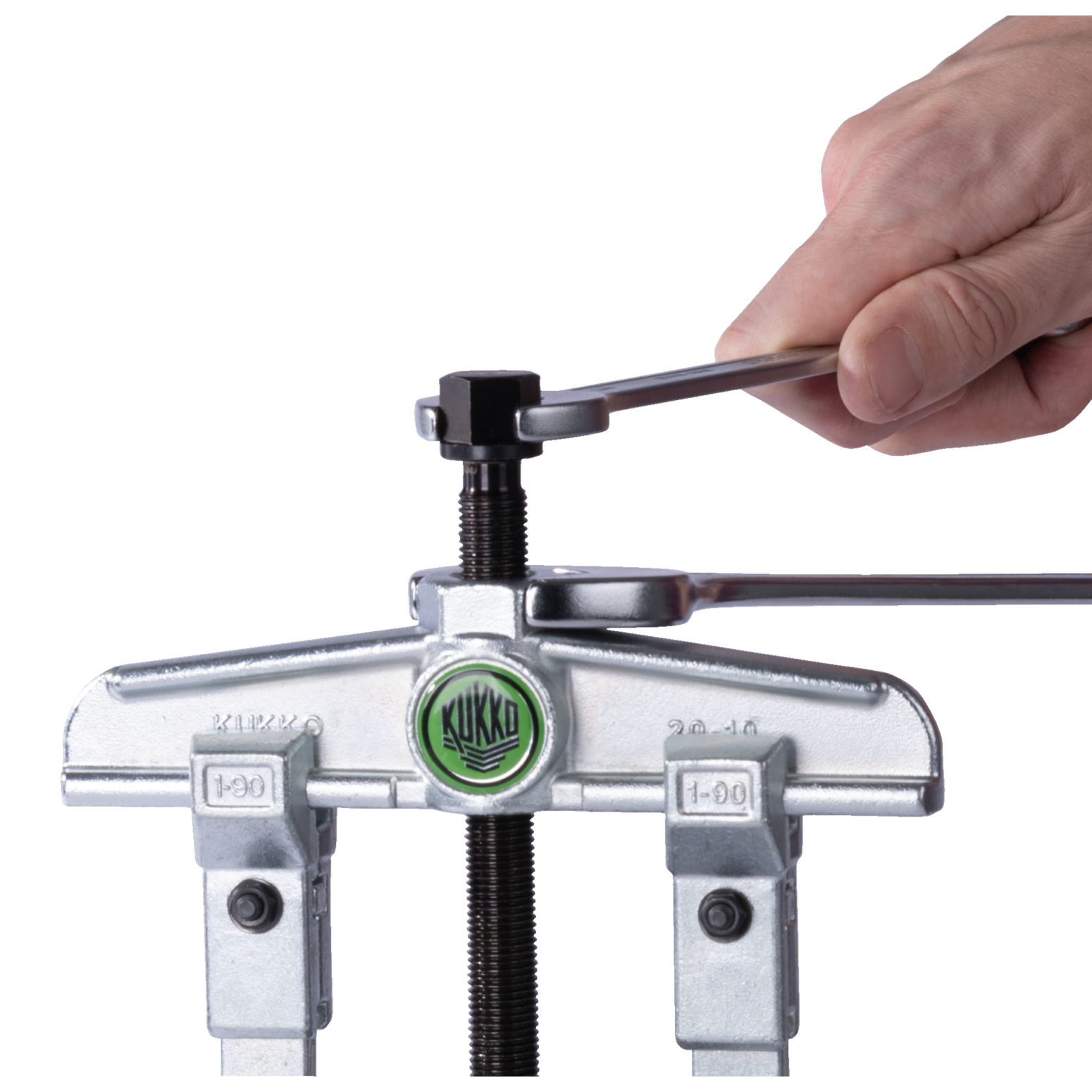 Kukko 20-10 | 2-jaw universal puller, up to 130 mm spread, 100 mm reach-Liger Tools