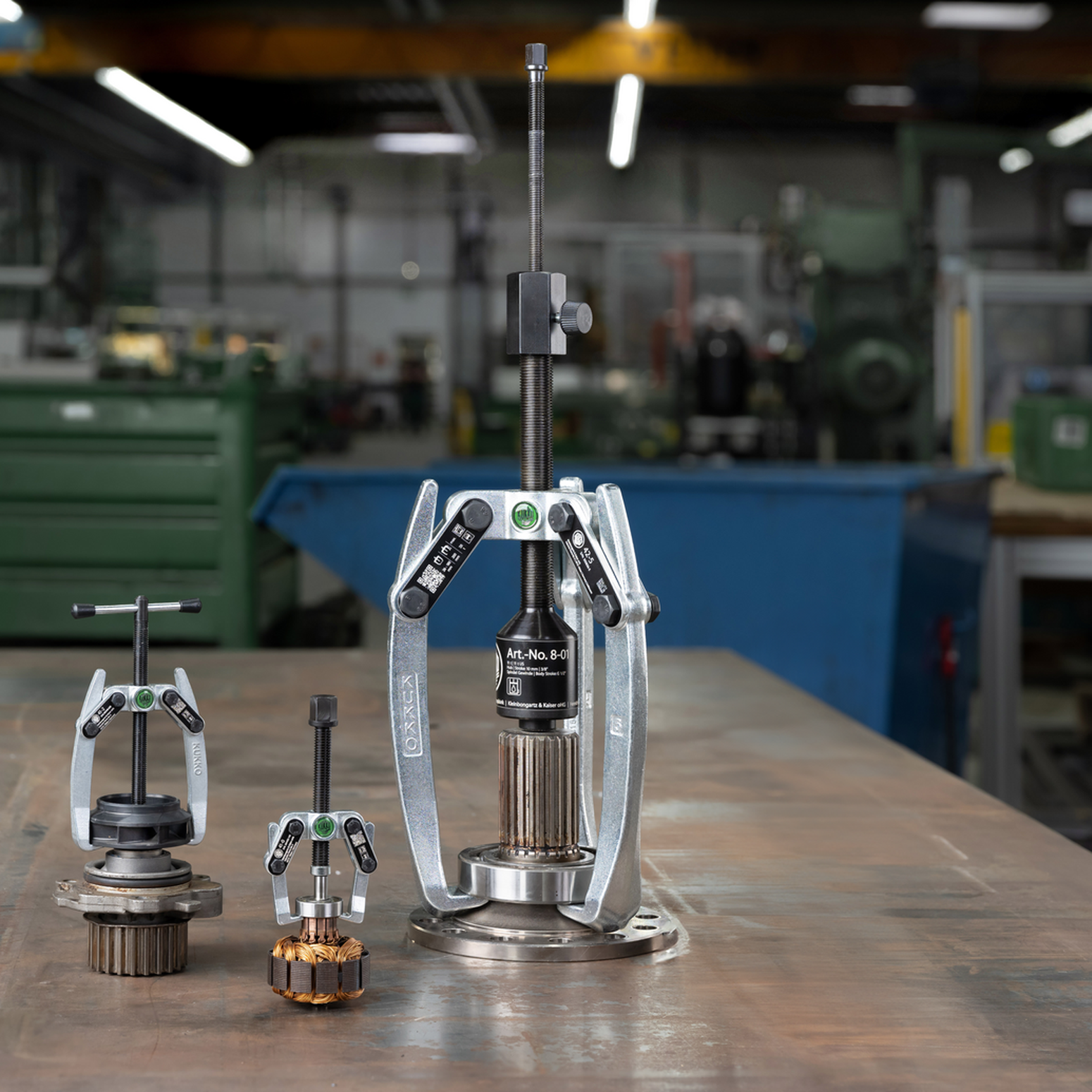 Kukko 41-0 | 2-jaw universal puller with swiveling jaws, up to 60 mm spread, 40 mm reach-Liger Tools
