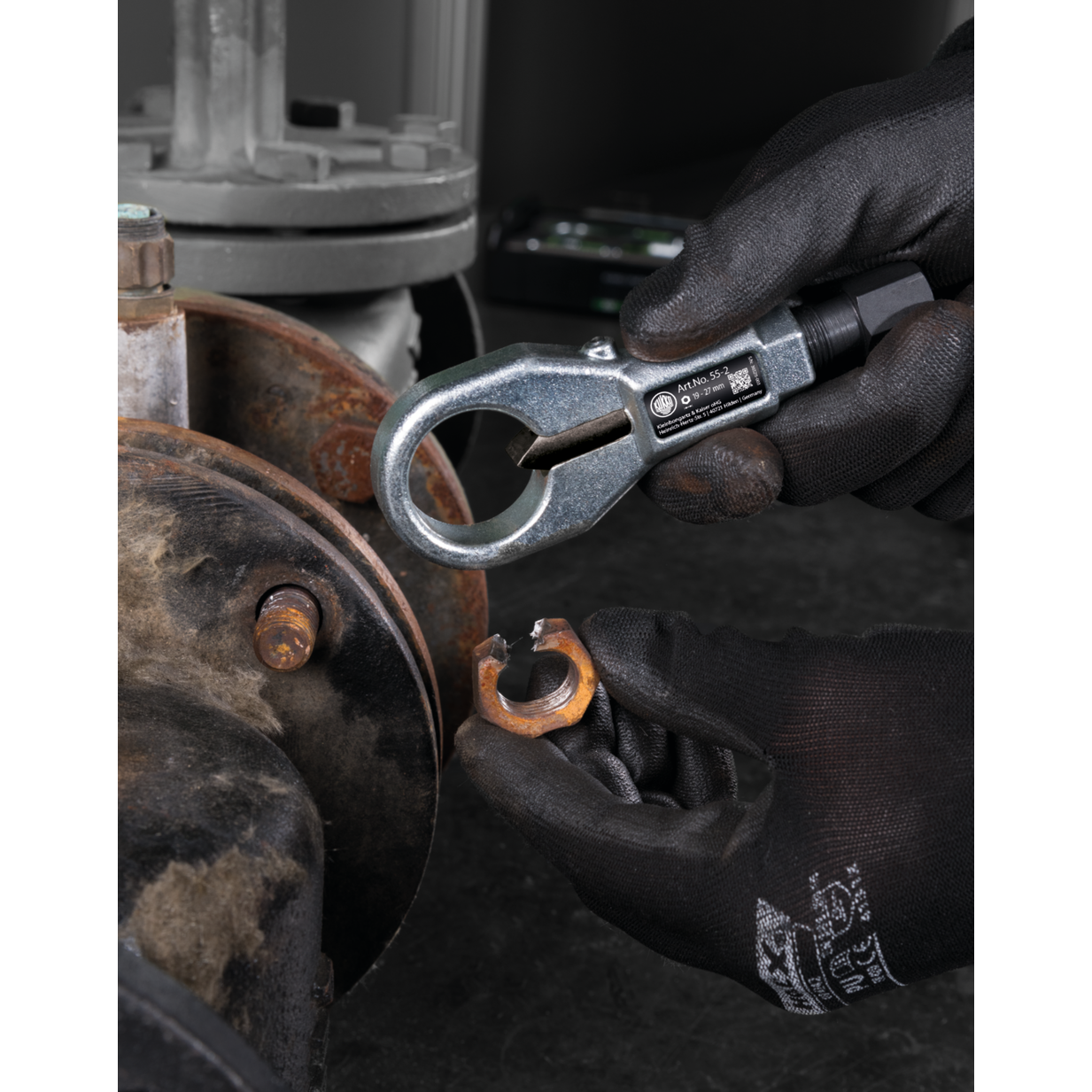 Kukko 55-1 | Single-edged mechanical nut splitter 10 mm - 18 mm-Liger Tools