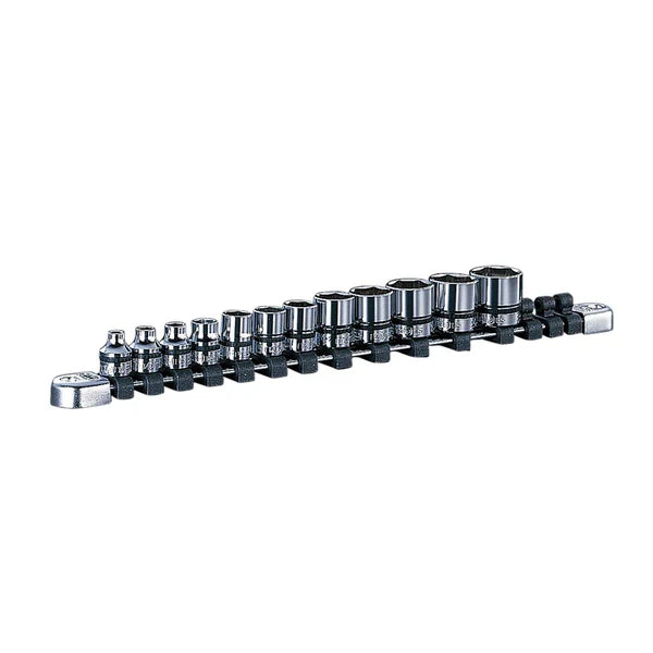 Nepros NTB312A - 3/8"sq. Socket Set 6pt. Metric 12pcs