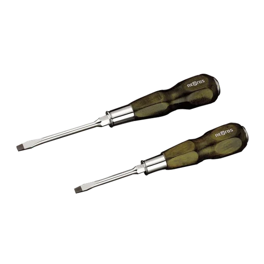 Nepros NTD306 Wooden Grip Screwdriver Set, 6 pcs-Liger Tools