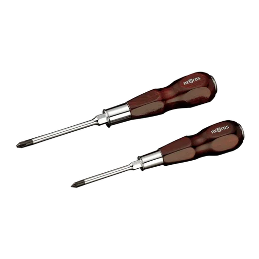 Nepros NTD306 Wooden Grip Screwdriver Set, 6 pcs-Liger Tools
