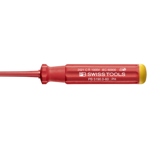 PB Swiss PB 5190.2-100 - Classic VDE screwdriver, fully insulated up to 1000 V AC/1500 V DC